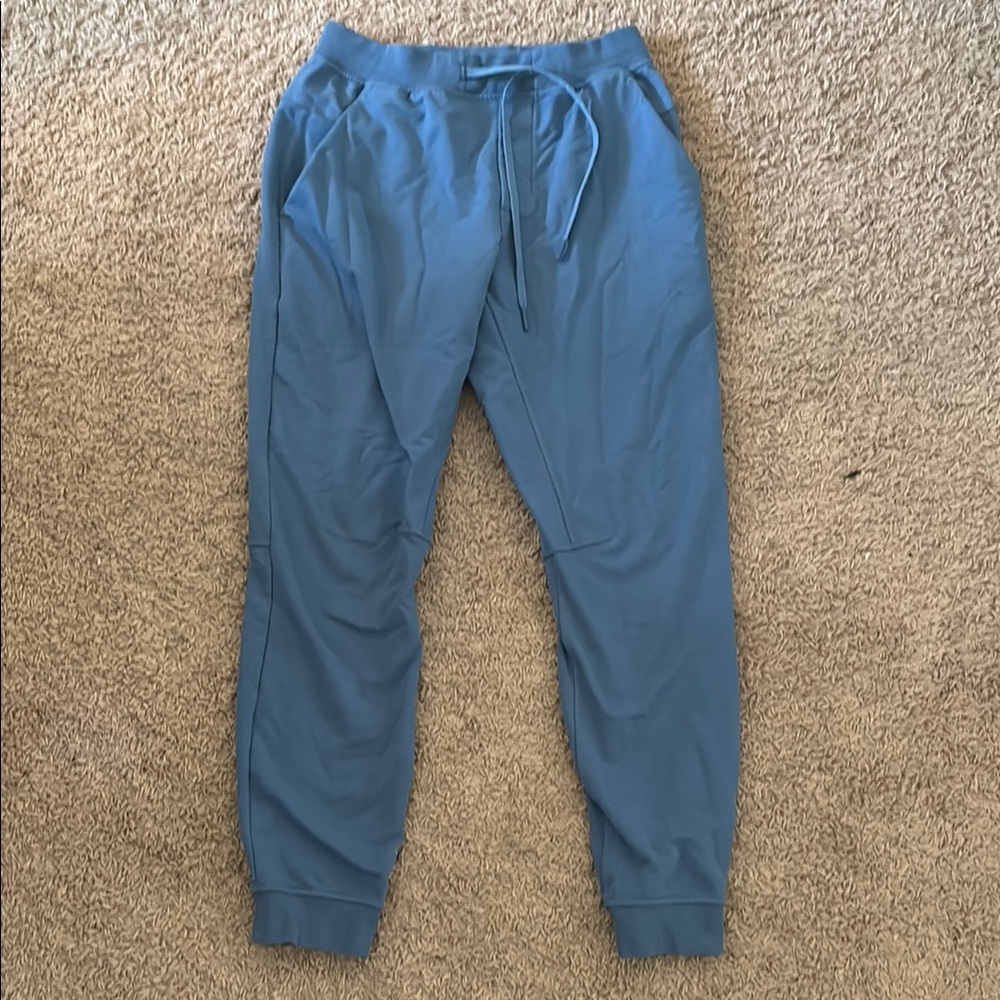 lululemon athletica Blue Joggers with Elastic Waistband and Cuffs